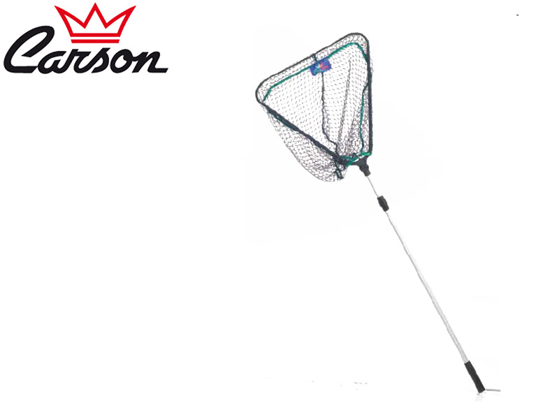 Carson Standard telescopic aluminium landing net (Length: 2.15m, Sections: 2, Mesh: 20)