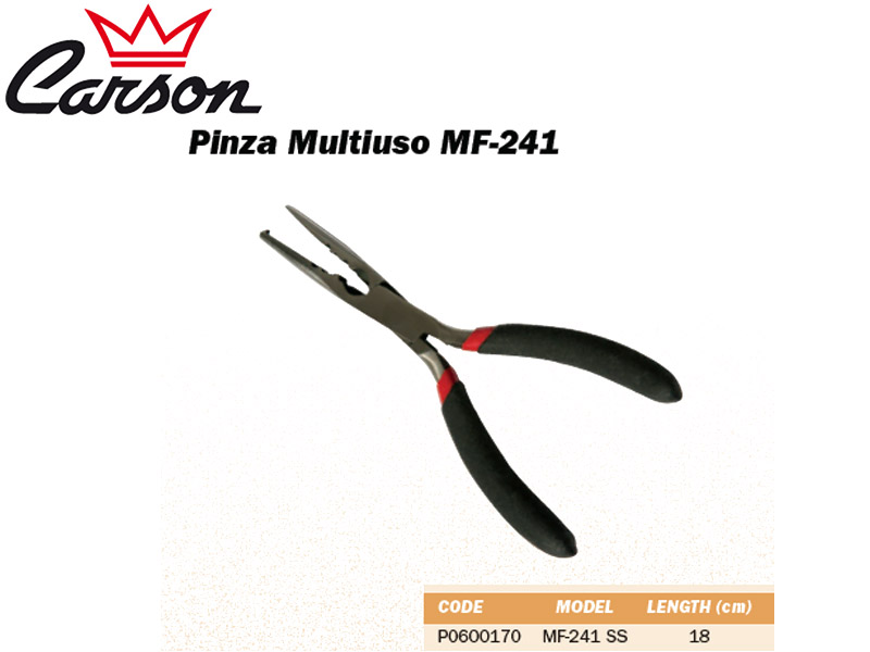 Carson Multiuse Pliers MF-241 SS (Length: 18cm)