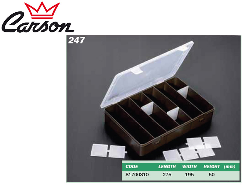 Carson 247 Tackle Box (L x W x H: 275 x 195x 50mm)