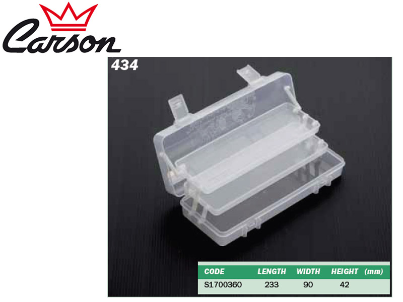 Carson 434 Tackle Box (L x W x H: 233 x 90 x 42 mm)