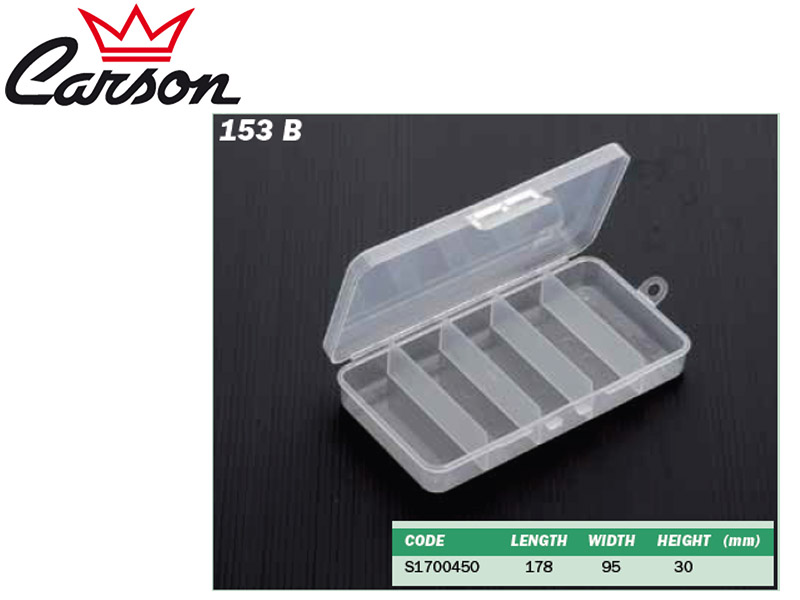 Carson 153B Tackle Box (L x W x H: 178 x 95 x 30 mm)