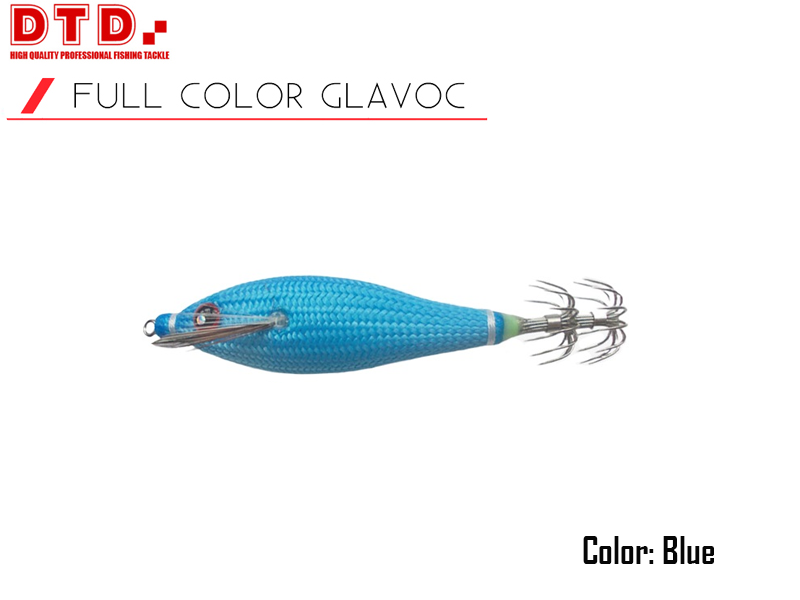 DTD Squid jig FULL COLOR GLAVOC (Size: 2.5, Color: Blue)
