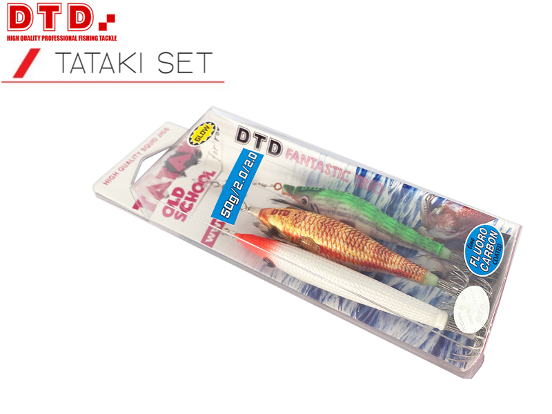 DTD Squid Jig Old School Tataki Set Small (35 g / 1.5 / 1.5)