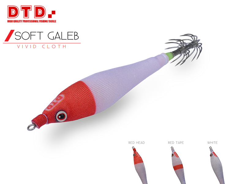DTD Squid Jig Soft Galeb (Size: 1.5, Color: Red Tape)