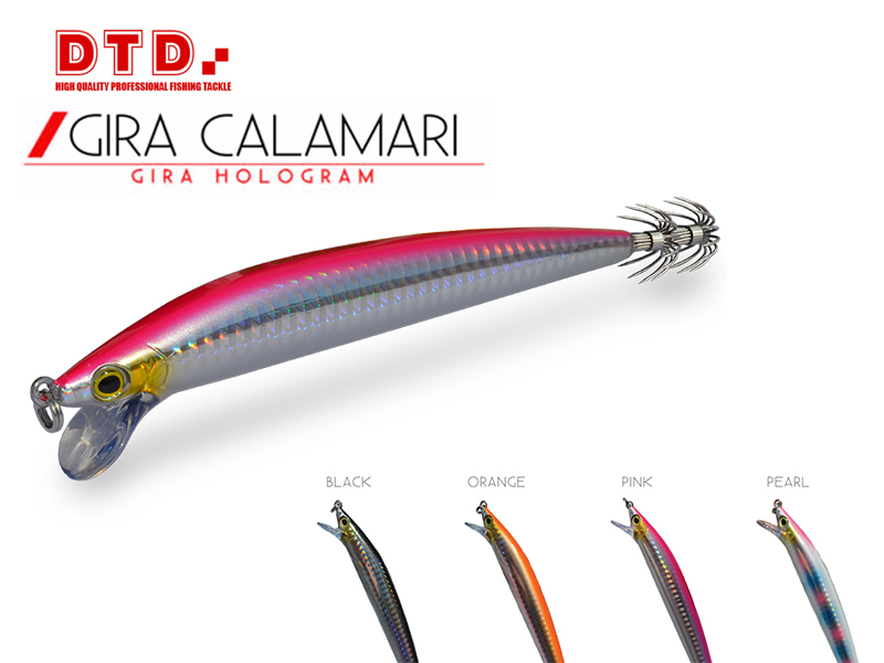 DTD Trolling Squid Jig Gira Calamari (Size: 130mm, Color: Pink)