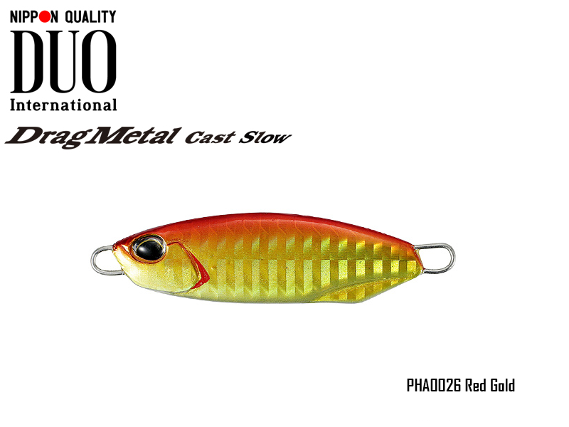 Duo Drag Metal cast Slow (Length: 43.5mm, Weight: 15gr, Color: PHA0026 Red Gold)