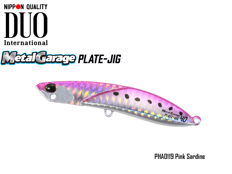 DUO Metal Garage Plate Jig (Weight: 30gr, Colour: PHA0119 Pink Sardine)