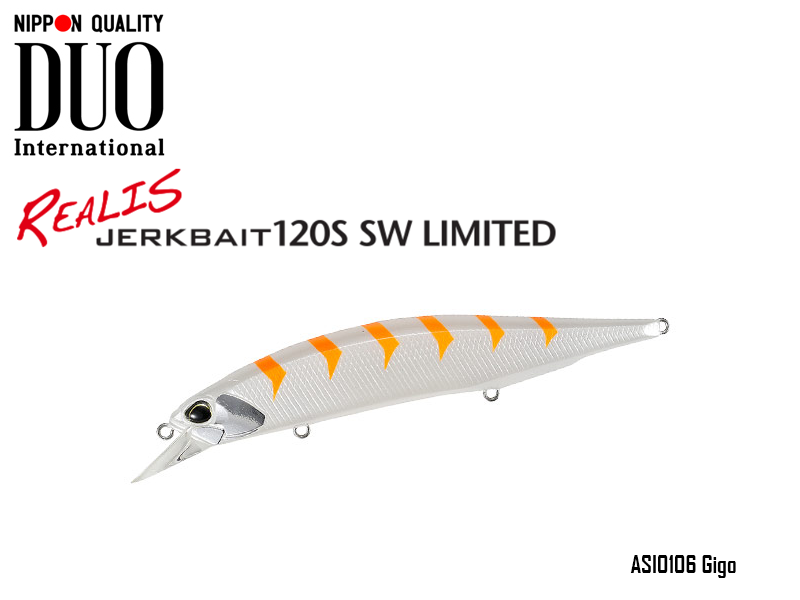 DUO Realis Jerkbait 120S SW (Weight: 21.6gr, Color: ASI0106 Gigo)