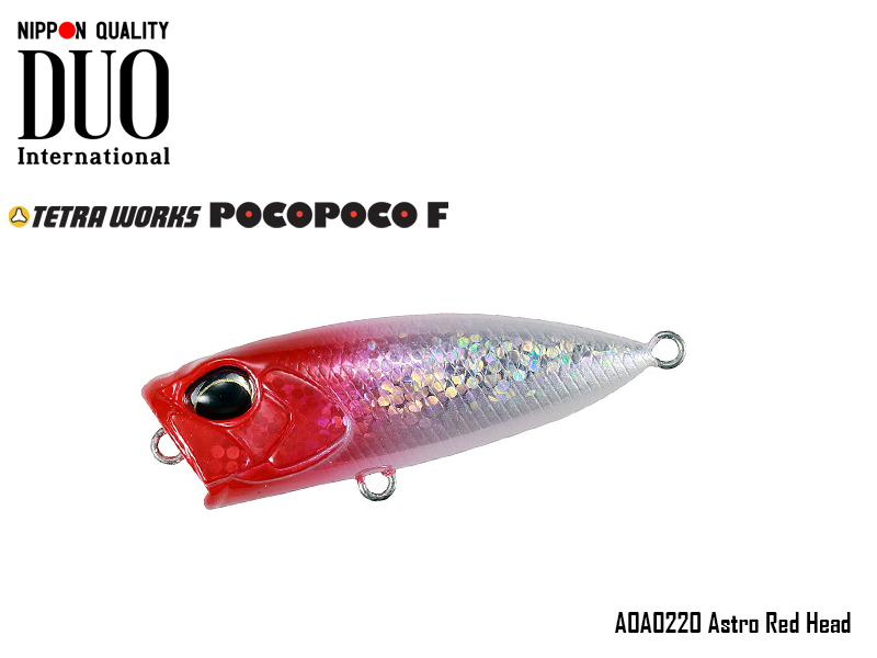 Duo Tetra Works PocoPoco F (Length: 40mm, Weight:3gr, Type: Floating, Colour: AOA0220 Astro Red Head)