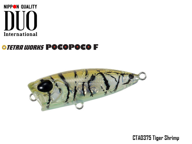 Duo Tetra Works PocoPoco F (Length: 40mm, Weight:3gr, Type: Floating, Colour: CTA0375 Tiger Shrimp)
