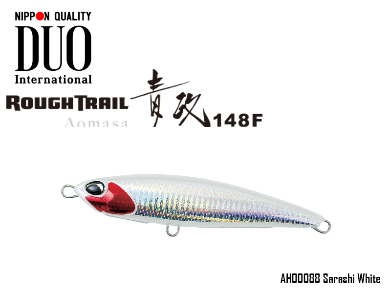 Duo Rough Trail Aomasa 148F (Length: 148mm, Weight: 38gr, Type: Floating, Colour: AHO0088 Sarashi White)