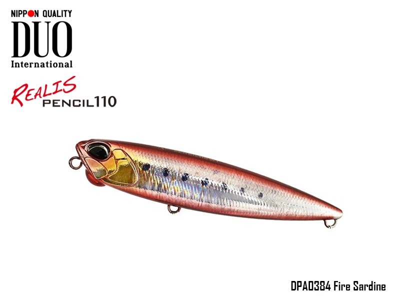 Duo Realis Pencil 110 SW Limited (Length: 110mm, Weight: 20.5gr, Color: DPA0384 Fire Sardine)