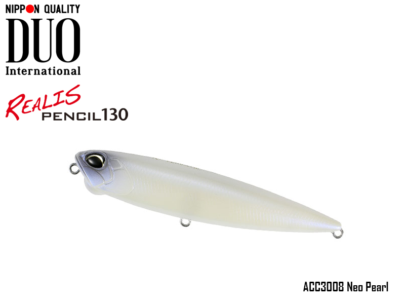 Duo Realis Pencil 130 SW LIMITED (Length: 130mm, Weight: 31.6gr, Color: ACC3008 Neo Pearl)