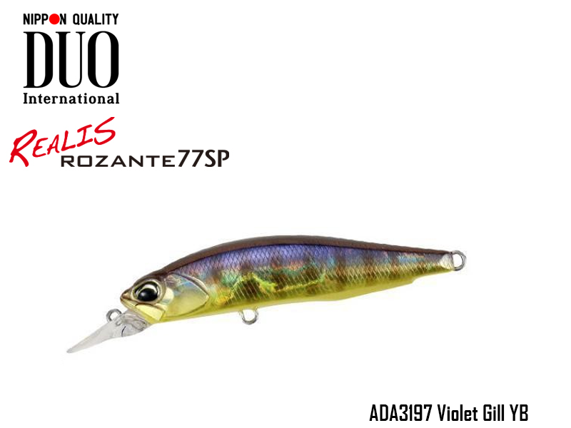 DUO REALIS ROZANTE 77SP (Length: 77mm, Weight: 8.4g, Model: ADA3197 Violet Gill YB)