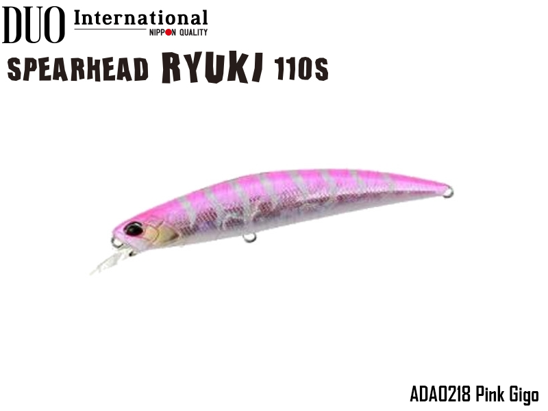 DUO Spearhead Ryuki 110S (Length: 110mm, Weight: 21g, Color: ADA0218 Pink Gigo)