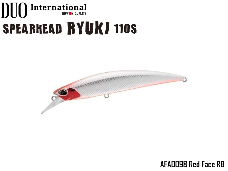 DUO Spearhead Ryuki 110S (Length: 110mm, Weight: 21g, Color: AFA0098 Red Face RB)