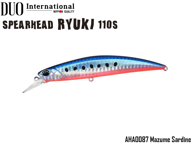 DUO Spearhead Ryuki 110S (Length: 110mm, Weight: 21g, Color: AHA0087 Mazume Sardine)