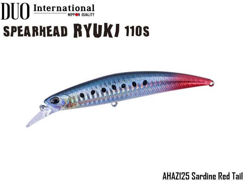 DUO Spearhead Ryuki 110S (Length: 110mm, Weight: 21g, Color: AHAZ125 Sardine Red Tail)