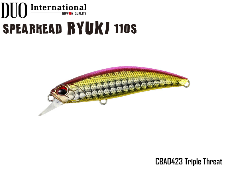 DUO Spearhead Ryuki 110S (Length: 110mm, Weight: 21g, Color: CBA0423 Triple Threat)