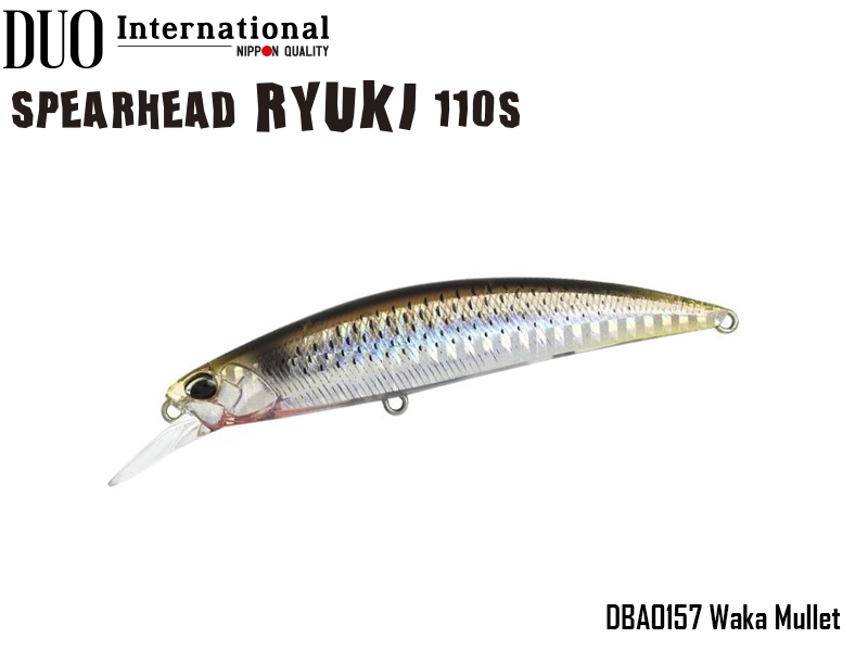 DUO Spearhead Ryuki 110S (Length: 110mm, Weight: 21g, Color: DBA0157 Waka Mullet)
