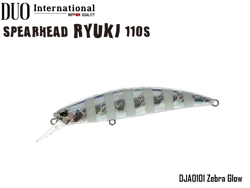 DUO Spearhead Ryuki 110S (Length: 110mm, Weight: 21g, Color: DJA0101 Zebra Glow)