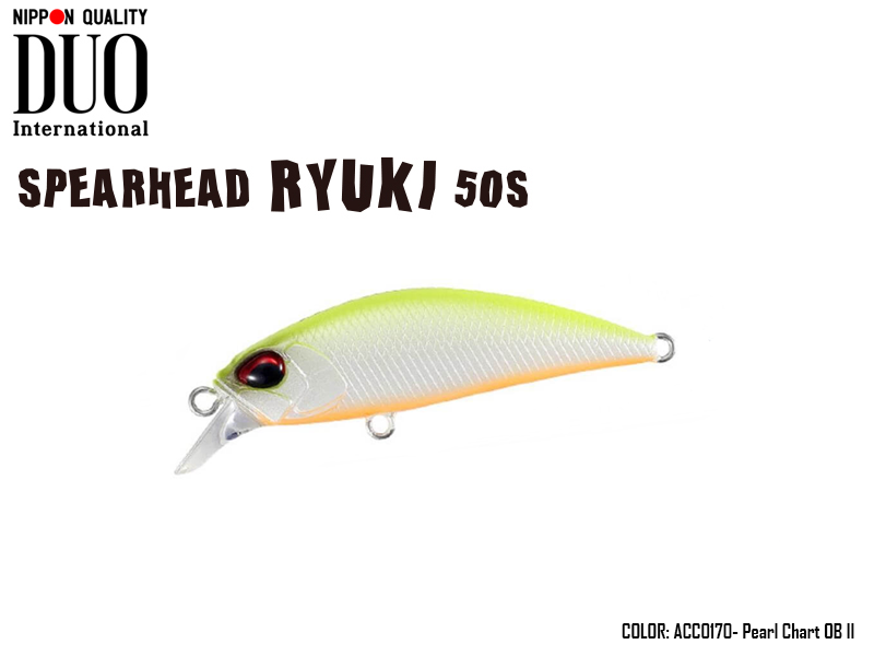DUO Spearhead Ryuki 50S SW (Length: 50mm, Weight: 4.5gr, Color: ACC0170 Pearl Chart OB II)