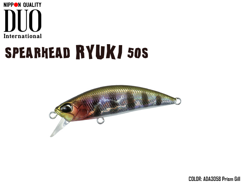 DUO Spearhead Ryuki 50S (Length: 50mm, Weight: 4.5gr, Color: ADA3058 Prism Gil)