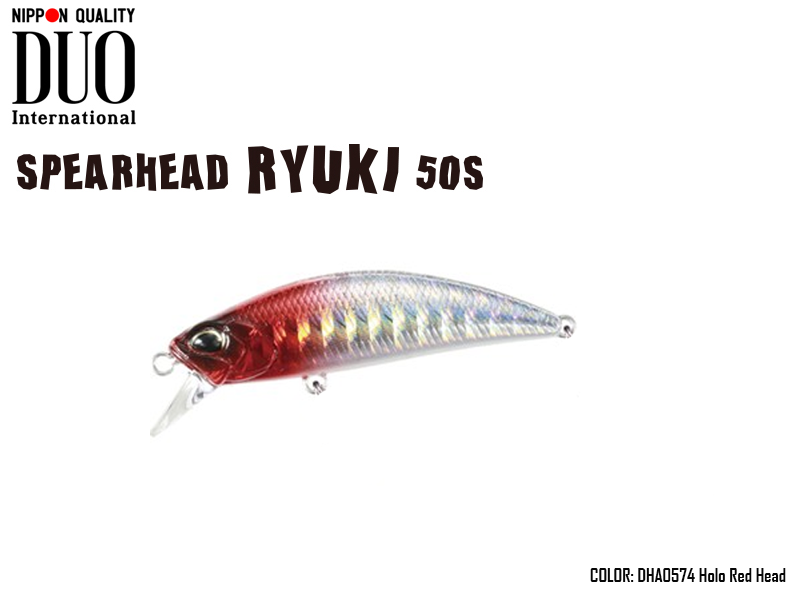 DUO Spearhead Ryuki 50S SW (Length: 50mm, Weight: 4.5gr, Color: DHA0574 Holo Red Head)