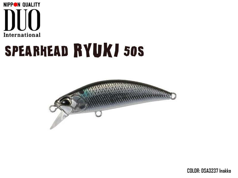 DUO Spearhead Ryuki 50S SW (Length: 50mm, Weight: 4.5gr, Color: MCC3515 UV Silver Shirasu)