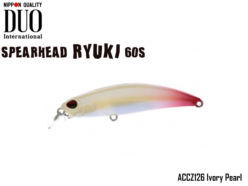 DUO Spearhead Ryuki 60S SW (Length: 60mm, Weight: 6.5gr Color: ACCZ126 Ivory Pearl)