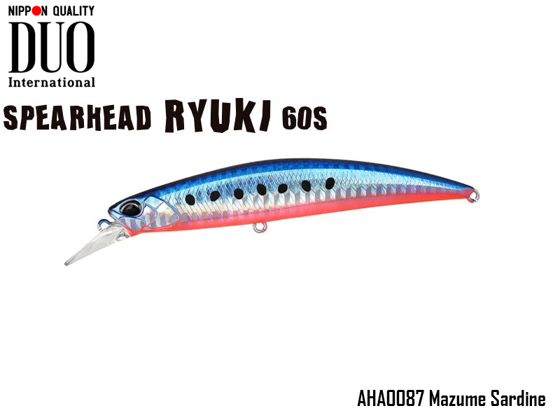DUO Spearhead Ryuki 60S SW (Length: 60mm, Weight: 6.5gr Color: AHA0087 Mazume Sardine)