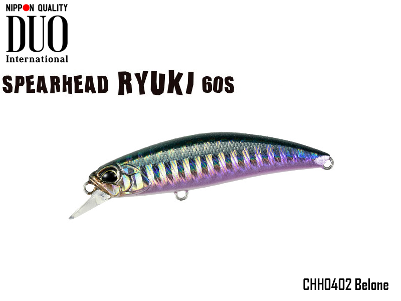 DUO Spearhead Ryuki 60S SW (Length: 60mm, Weight: 6.5gr Color: CHH0402 Belone)