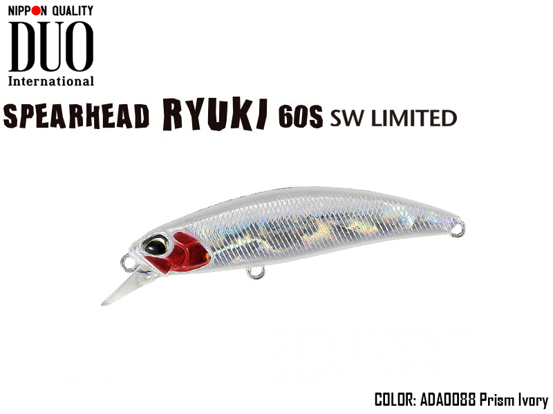DUO Spearhead Ryuki 60S SW (Length: 60mm, Weight: 6.5gr Color: ADA0088 Prism Ivory)