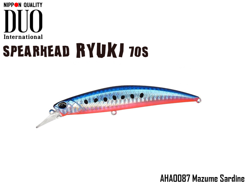 DUO Spearhead Ryuki 70S (Length: 70mm, Weight: 9gr, Color: AHA0087 Mazume Sardine)