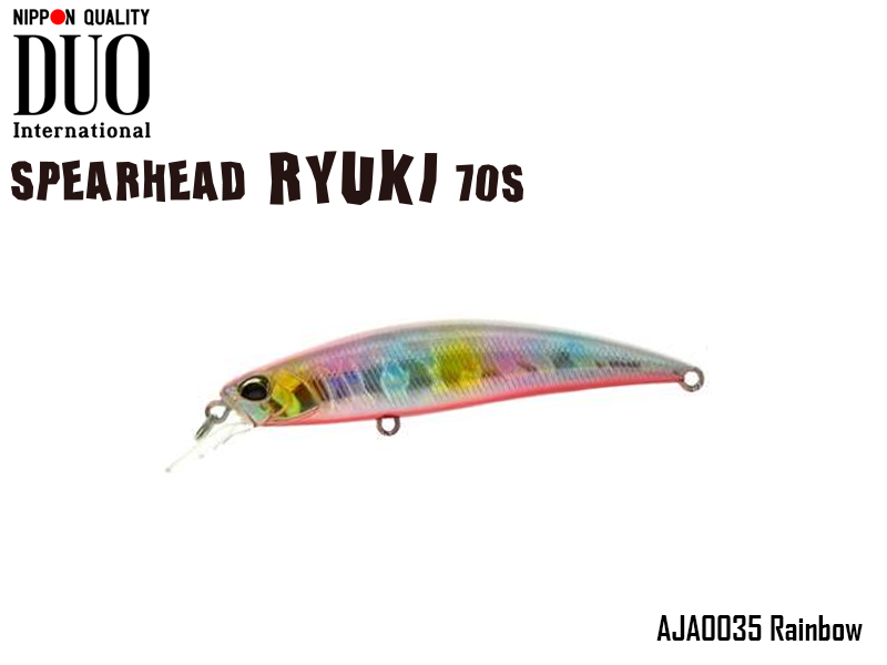 DUO Spearhead Ryuki 70S (Length: 70mm, Weight: 9gr, Color: AJA0035 Rainbow)