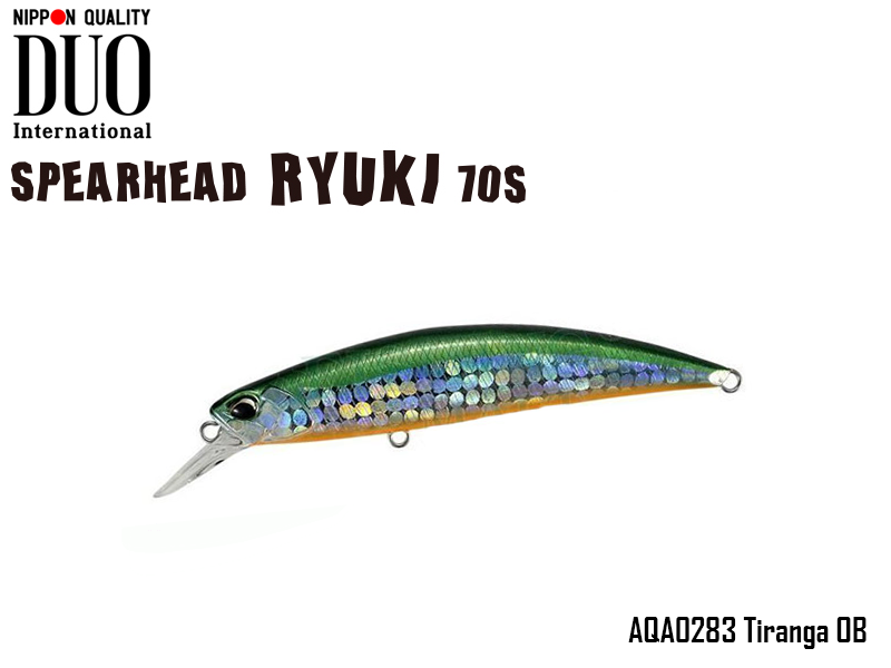 DUO Spearhead Ryuki 70S (Length: 70mm, Weight: 9gr, Color: AQA0283 Tiranga OB)