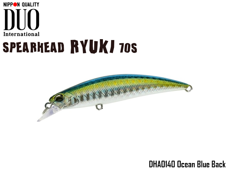 DUO Spearhead Ryuki 70S (Length: 70mm, Weight: 9gr, Color: DHA0140 Ocean Blue Back)