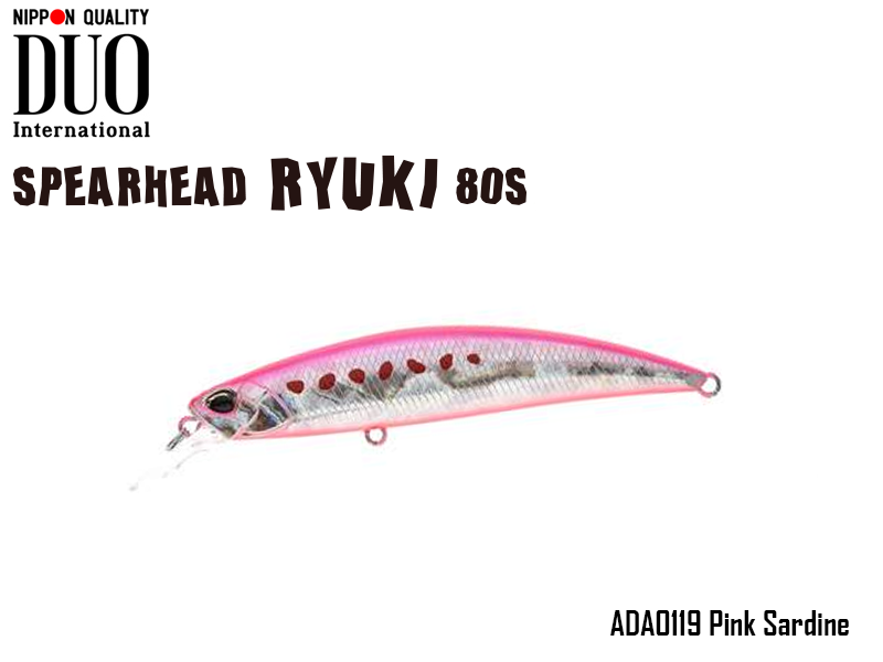 DUO Spearhead Ryuki 80S SW (Length: 80mm, Weight: 12gr Color: ADA0119 Pink Sardine)