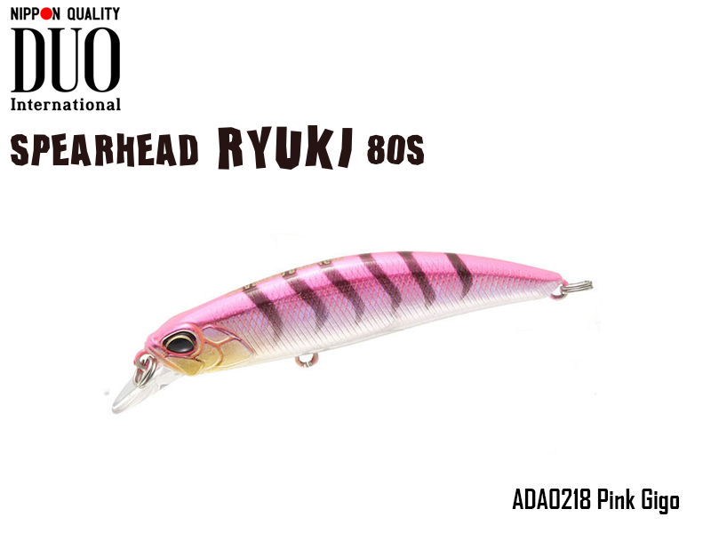 DUO Spearhead Ryuki 80S SW (Length: 80mm, Weight: 12gr Color: ADA0218 Pink Gigo)