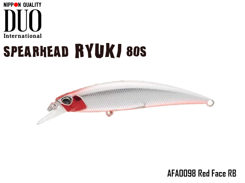 DUO Spearhead Ryuki 80S SW (Length: 80mm, Weight: 12gr Color: AFA0098 Red Face RB)