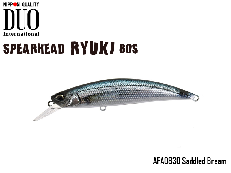 DUO Spearhead Ryuki 80S SW (Length: 80mm, Weight: 12gr Color: AFA0830 Saddled Bream)
