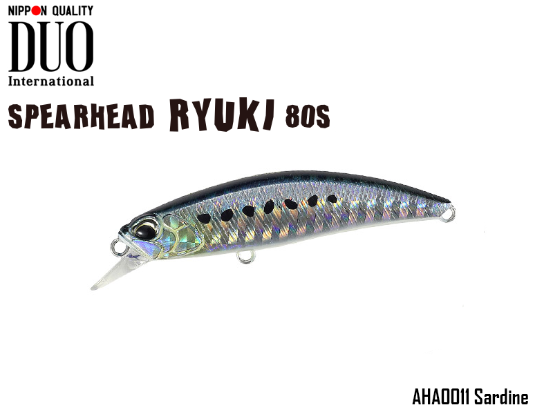 DUO Spearhead Ryuki 80S SW (Length: 80mm, Weight: 12gr Color: AHA0011 Sardine)