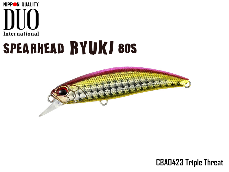 DUO Spearhead Ryuki 80S SW (Length: 80mm, Weight: 12gr Color: CBA0423 Triple Threat)