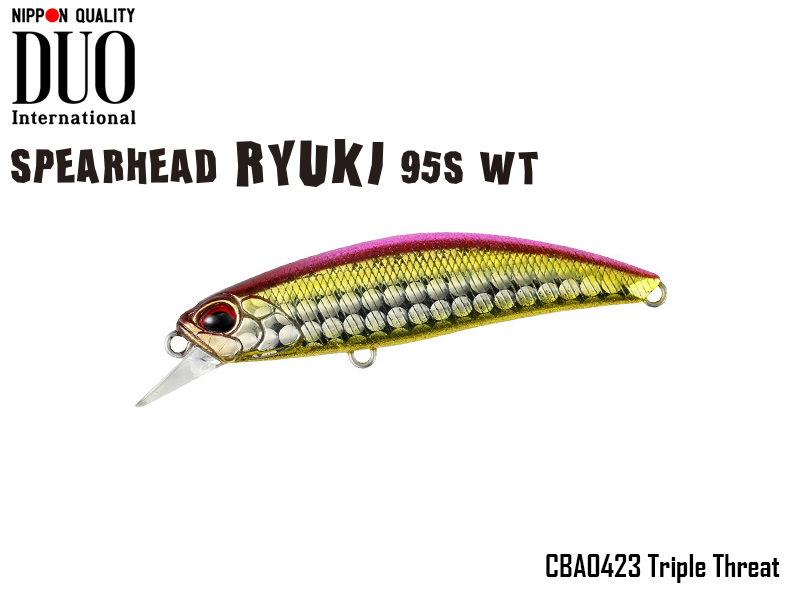 DUO Spearhead Ryuki 95S WT (Length: 95mm, Weight: 17g, Color:CBA0423 Triple Threat)