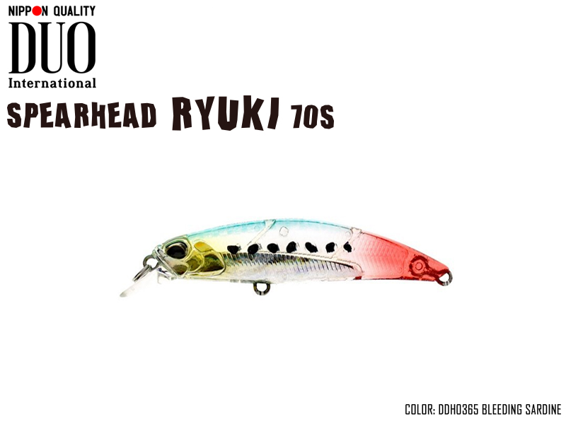 DUO Spearhead Ryuki 70S (Length: 70mm, Weight: 9gr, Color: DDH0365 Bleeding Sardine)