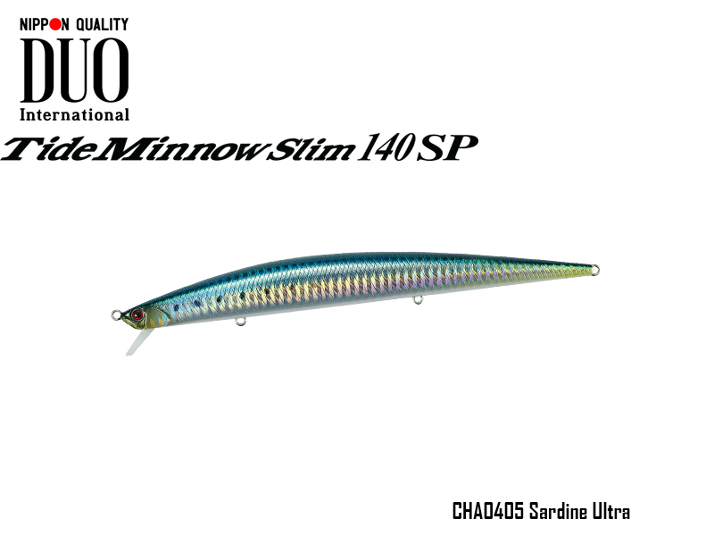 Duo Tide Minnow Slim 140SP (Length: 140mm, Weight: 18.6gr, Color: CHA0405 Sardine Ultra)