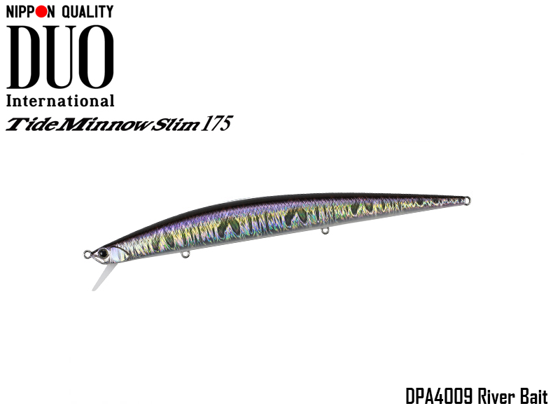 DUO Tide-Minnow Slim 175 Lures (Length: 175mm, Weight: 27g, Color: DPA4009 River Bait)