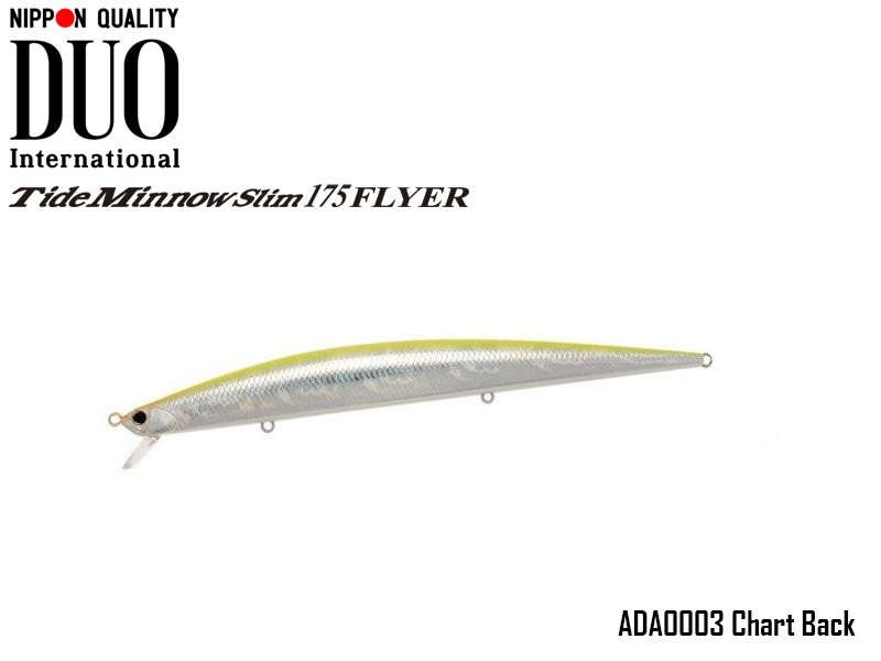 DUO Tide-Minnow Slim 175 Flyer (Length: 175mm, Weight: 29g, Color: ADA0003 Chart Back)