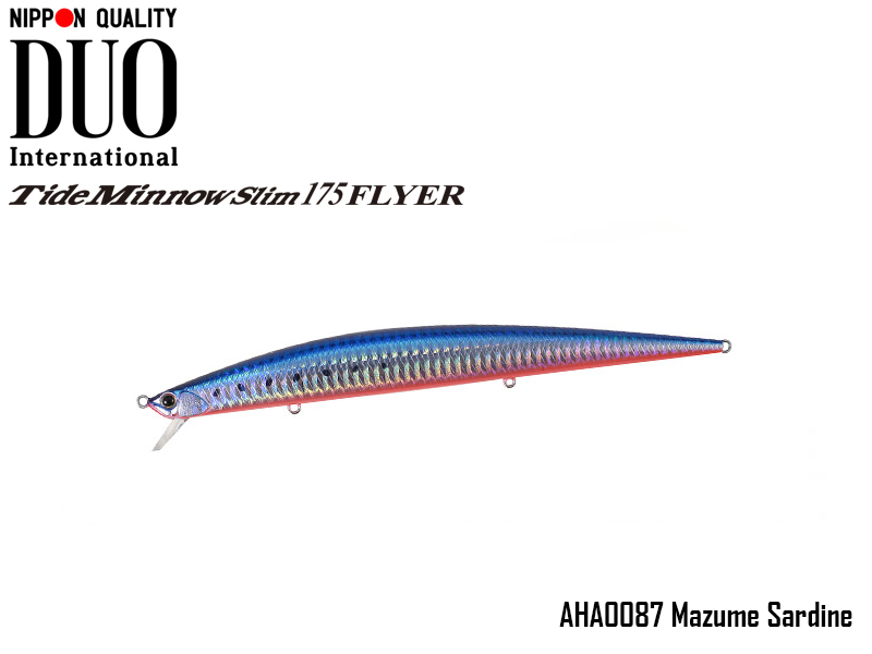 DUO Tide-Minnow Slim 175 Flyer (Length: 175mm, Weight: 29g, Color: AHA0087 Mazume Sardine)