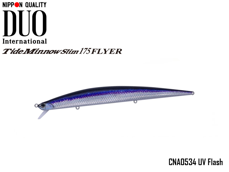 DUO Tide-Minnow Slim 175 Flyer (Length: 175mm, Weight: 29g, Color: CNA0534 UV Flash)